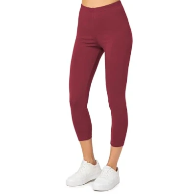 Image of Merry Style Women&#039;s 3/4 Leggings MS10 199(Claret, L)