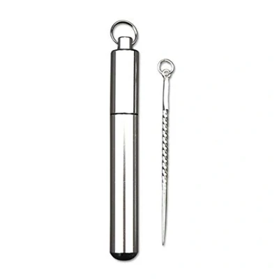 Image of Sterling Silver Toothpick Aluminium Creative Mini Set Fruit Box for Outdoor Travel Hiking Camping 1 Zahnstocher und Tube