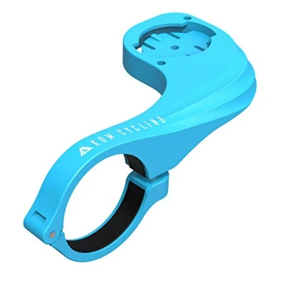 Image of KOM Cycling Computer Mount designed to be used with Garmin Edge Series Compatible a range of commuters including 530 and 830 (Light Blue)