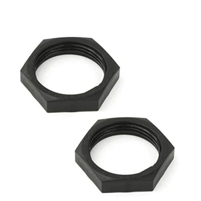 Image of Pack of 10 LOCKNUT Plastic Black 20mm