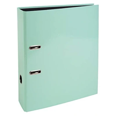 Image of Exacompta Ref 53568E Aquarel Collection A4 Lever Arch File 80mm Spine, Suitable for Documents, Holds Up To 800 Sheets of 80gsm Paper Pastel Green