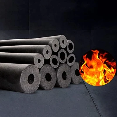 Image of HAIRIT 1.8m Self Seal Pipe Insulation Foam Tubing Lagging，ID 6mm 10mm 13mm 22mm 25mm 43mm 60mm 110mm Hose Air Conditioner Heat Black,Flexible