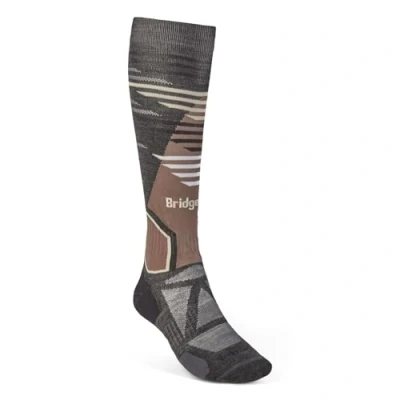 Image of Bridgedale Mens 710212/319/L Socks, Graphite/Bungee, L EU