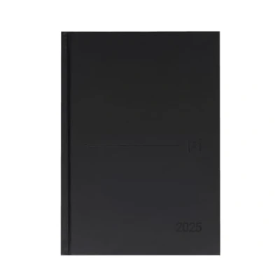Image of Oxford Classic, 2024 Week to View A5 Diary with Sewn Extra Hard Cover, Spanish, Black