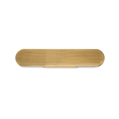 Image of Echo Flush Integrated Led Wall Lamp Brass 40cm 3000K