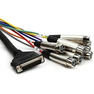 Image of HosaTech DTF 805 5m XLR3F to DB25 Balanced Snake Cable