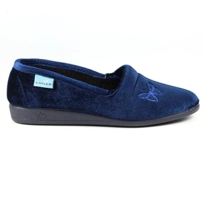 Image of Lunar Butterfly Slipper 6 UK Navy