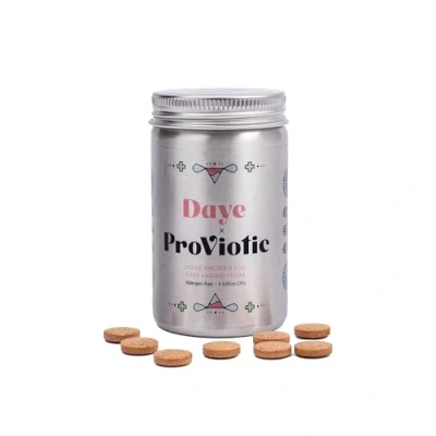 Image of Daye ProViotics, 30 Organic, Vegan Oral Probiotics for Women, Support Healthy Microbiome, 5 Billion Live Cells, Allergen Friendly Probiotic, Organic Ingredients, Capsule Free Supplements