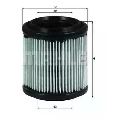 Image of 92811344500 Air Filter MAHLE ORIGINAL LX 279 76,0mm 67,0mm Insert PORSCHE: 928 Coupe