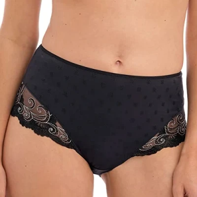 Image of Fantasie Jocelyn High Waist Brief Black M 12