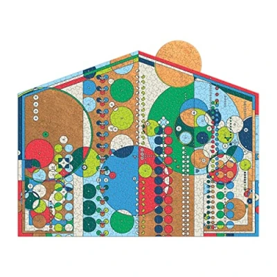 Image of Galison 9780735376212 Frank Lloyd Wright Midway Mural 750 Piece Foil Puzzle, Multicolored, One Size