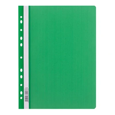 Image of D.RECT Lux PP File Folder A4 with Perforation Strong Polypropylene Film Green