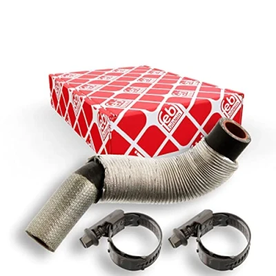 Image of 038125, 38125 Oil Hose FEBI BILSTEIN 103778 with clamps, heat shield pipe CITROËN: C5 3