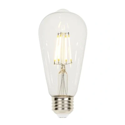 Image of Westinghouse Lighting 4713240 4,2 Watt (40 Equivalent) ST58 Dimmable Clear Filament LED Light Bulb, E27 Base