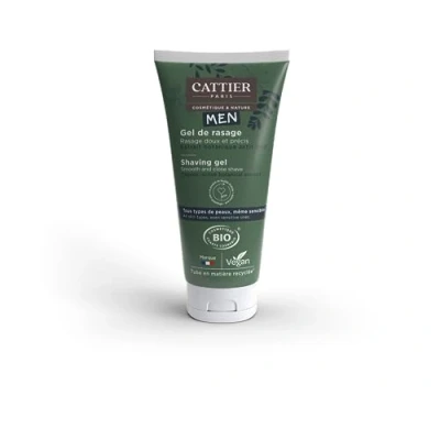 Image of Cattier Men Organic Shaving Gel 150ml, grün