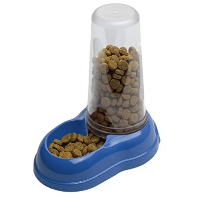 Image of Ferplast food or water dispenser for dogs and cats AZIMUT 1500 Pet 1, 5 Liter Dry feeder feeder, Sturdy plastic, Non slip bottom, 16,5 x 25 h 24,5 cm Blue