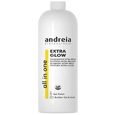 Image of Andreia Professional Extra Glow High Shine Finish for Dipping, Gel Polish, Builder and Acrylic Nails 100ml