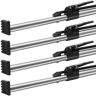 Image of VEVOR Cargo Bar, Ratcheting Bar Adjustable from 89&quot; to 104&quot;, Heavy duty Steel Stabilizer with 309 lbs Capacity, Truck Bed Load for Pickup Bed, Trailer, Semi Trailer (4 pcs)