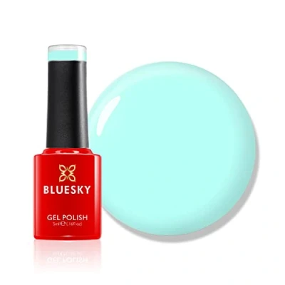 Image of Bluesky Gel Nail Polish, Pastel Dreams, Season Navigator LPD18. Blue, Long Lasting, Chip Resistant, 5ml (Requires Drying Under UV or LED Lamp)