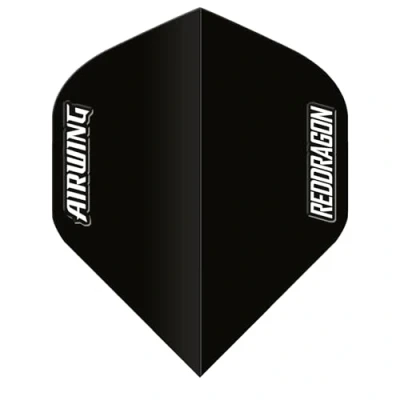 Image of RED DRAGON Airwing Unique Moulded Black Standard Dart Flights 1 Set Per Pack (3 in total)