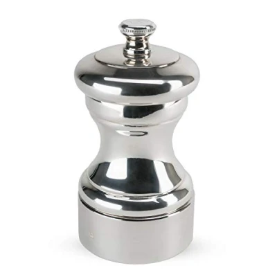 Image of PEUGEOT Mignonnette 10 cm Salt Mill Classic Grind System Silverplated Lifetime Guaranteed Mechanism Made in France