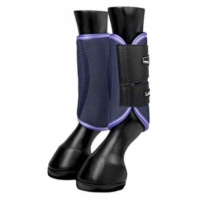 Image of LeMieux Carbon Mesh Wrap Support Horse Boots Protective Gear and Training Equipment Equine Boots, Wraps &amp; Accessories (Bluebell XLarge)