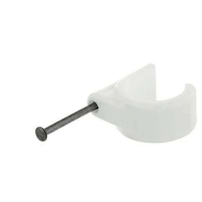 Image of Hep2O 22mm Cable Pipe Clips White HX65/22W