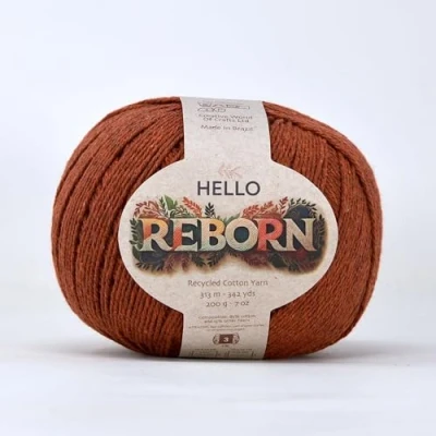 Image of Reborn Recycled Cotton Chocolate 200g DK Crochet/Knitting Yarn