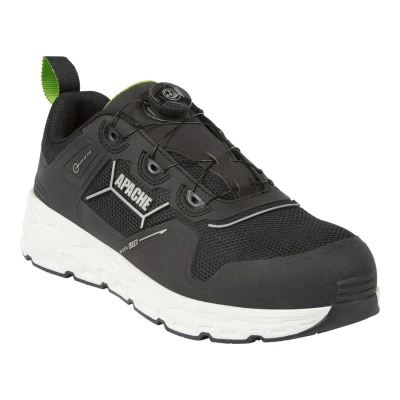 Image of Apache Men&#039;s Chatham 10 Construction Shoe, Black, UK
