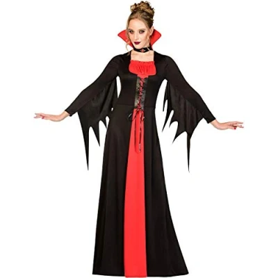 Image of Adults Classic Vampire Fancy Dress Costume Vampiress Outfit (UK 26 28)