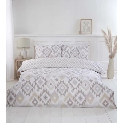 Image of Rapport home Ikat Duvet Cover Set Double Natural