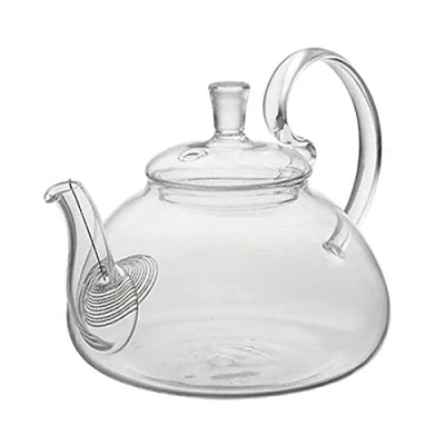 Image of ZDdo 650Ml Heat High Handle Flower Coffee Glass Tea Pot Teapot with Strainer