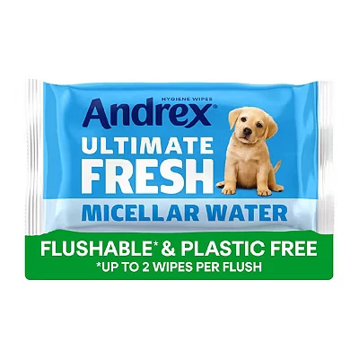 Image of Andrex Classic Clean Washlets Moist Toilet Tissue, Plastic Free &amp; Biodegradable