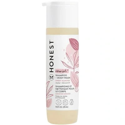 Image of Honest Gently Nourishing Shampoo and Body Wash Sweet Almond For Kids 10 oz