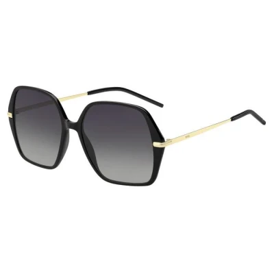 Image of BOSS Sunglasses black/goldcoloured, Women&#039;s, Size: 57, Black/gold coloured