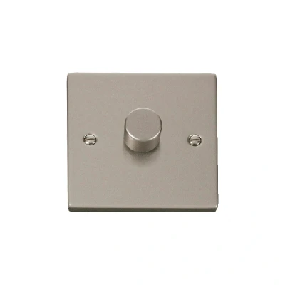 Image of Click Deco 1 Gang 2 Way 100W LED Dimmer Switch Pearl Nickel
