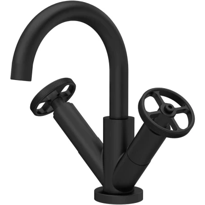 Image of Hudson Reed Revolution Black Mono Basin Mixer