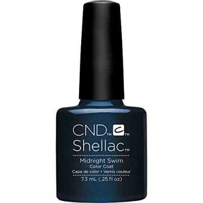 Image of CND Shellac Nail Polish, Midnight Swim, 0.25 fl. oz.