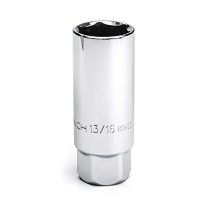 Image of GEARWRENCH 3/8&quot; Drive 2 1/2&quot; Spark Plug Socket 13/16&quot;, 6 Point 80403