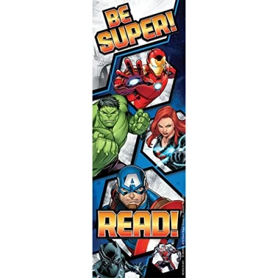 Image of Eureka Marvel Superheroes Bookmarks for Students and Teachers, 2&quot; x 6&quot; Each, 36 Pieces