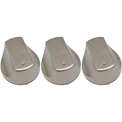 Image of Ufixt Hot Ari ix Control Knob Switch fits Hotpoint SHS33XS SHS53X SHS53XS UHS53X UHS53XS Oven Cooker Hob (Inox) x 3