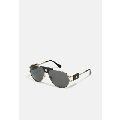 Image of Versace Unisex Sunglasses, Size: 63, Gold