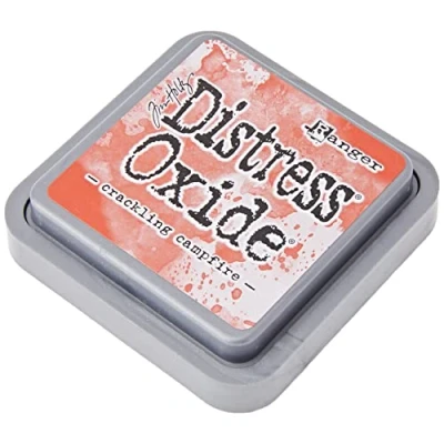 Image of Tim Holtz Ranger Distress Oxide Ink Pad Crackling Campfire, 2 1/4x2 1/4 inch