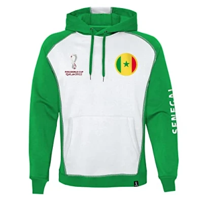 Image of Official Fifa World Cup 2022 Overhead Hoodie, Mens, Senegal, Medium Green