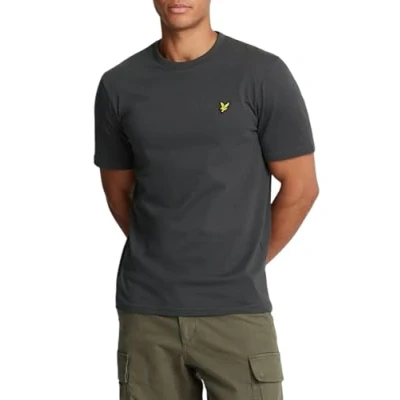 Image of Lyle &amp; Scott Plain Basic Tshirt, Men&#039;s, Size: Small, Gunmetal