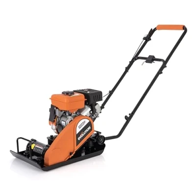 Image of Evolution Power Tools H320 P Hulk Petrol Plate Compactor, Ideal For Levelling Pavement, Artificial Turf Ground Preparation, Patio, Blockwork, Sand, Soil &amp; More 3 Year Warranty, 230V