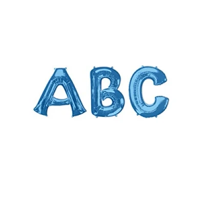 Image of Amscan 3544301 S/Shape: Letter &#039;V&#039; Blue