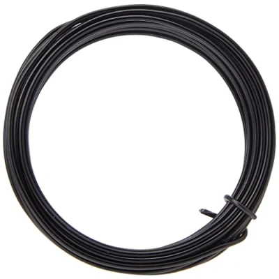 Image of Efco 2 mm x 5 m 42 g Approximately Aluminium Anodised Wire, Black