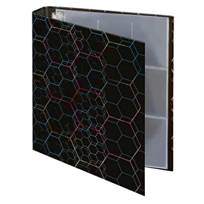 Image of Veloflex 1143980 Ring Binder DIN A4 with 10 Collection Pockets, 4 Mechanism, Filling Height 25 mm, Binder, Collector&#039;s Card Folder