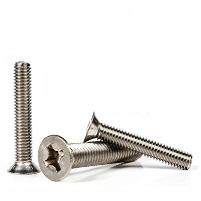 Image of Phillips Machine Screws COUNTERSUNK Flat Head Bolts Stainless Steel Pack of 10 (M4 x 16mm)